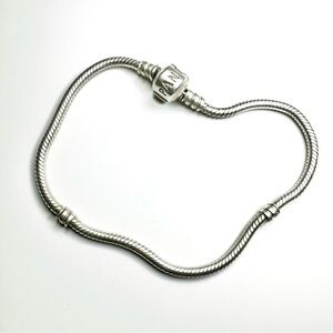 Pandora Moments Barrel Clasp Snake Chain Bracelet - 925 ALE Sterling Silver